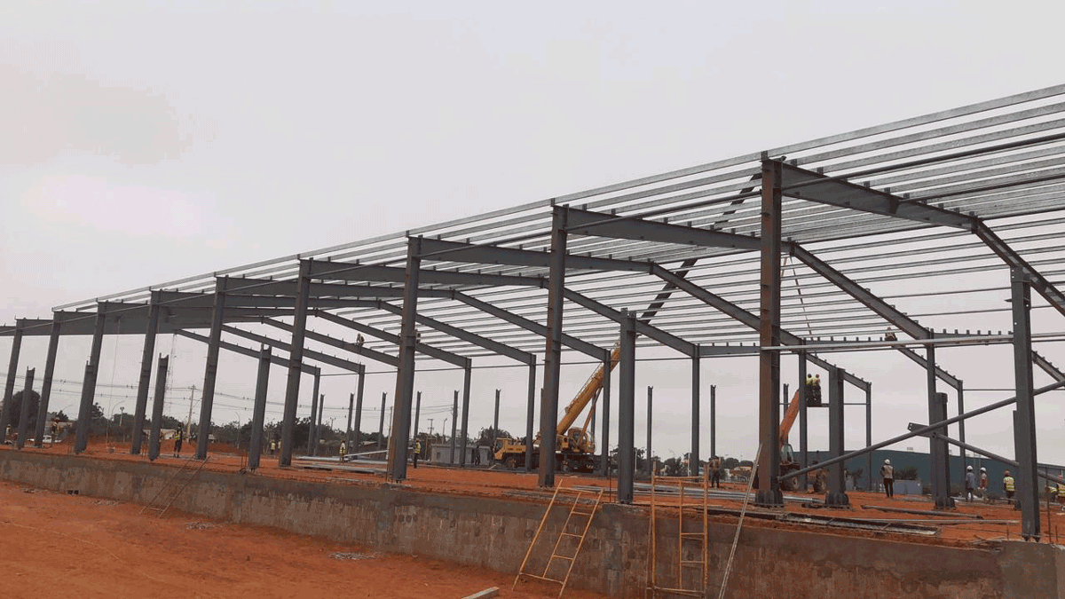 Steel Structure Soap Factory in Angola 