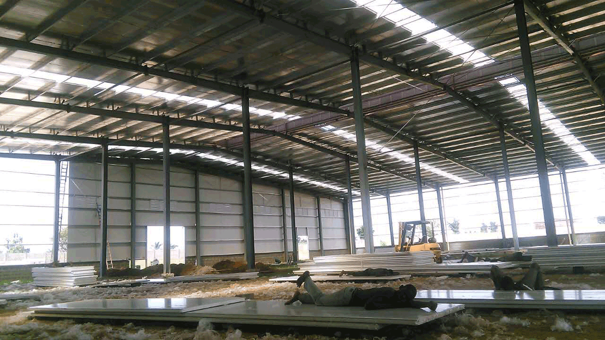 Steel Structure Warehouse in Togo